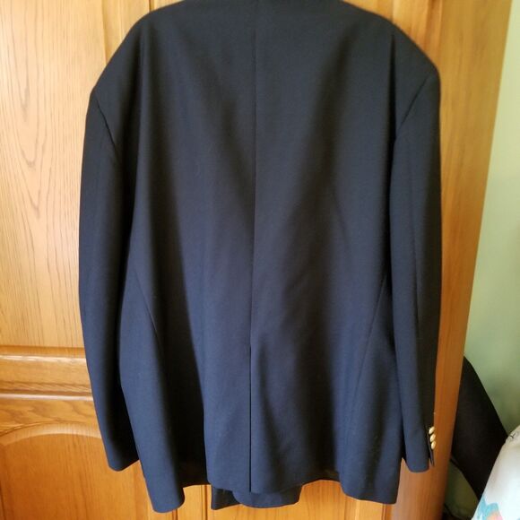 Vintage David Taylor wool blend blazer navy size 50B - Picture 5 of 12